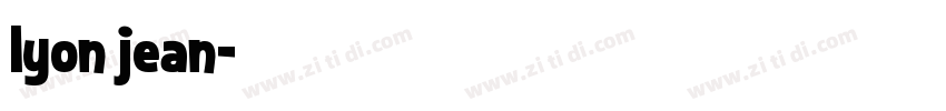 lyon jean字体转换